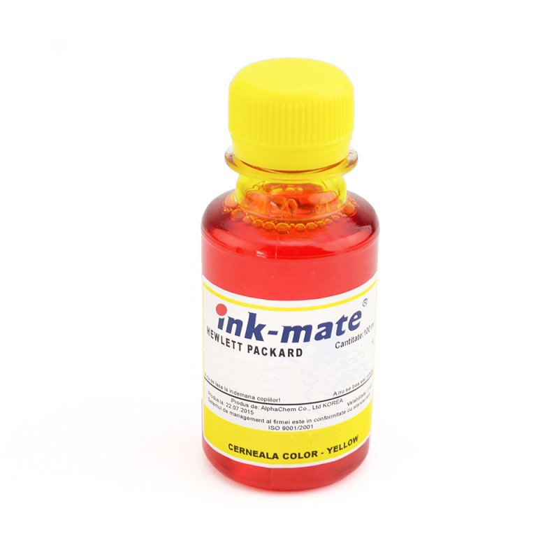 Cerneala refil yellow (galben) pentru imprimantele HP 1000 ml - imagine 3